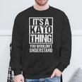 加藤苗字名字 A Kato Thing You Wouldn't Understand Family Name スウェットシャツ 高齢者への贈り物