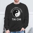 太極拳の心と体の健康のための陰陽師 長袖tシャツ スウェットシャツ 高齢者への贈り物