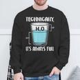 技術的には常に完全な物理科学ユーモア スウェットシャツ 高齢者への贈り物