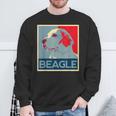 面白いtシャツ ビーグル 犬 わんこ メンズ おもしろ 面白い 服 おもしろグッズ ネタ ポスター スウェットシャツ 高齢者への贈り物