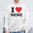 I Heart Nene 名 I Love パーソナライズ スウェットシャツ 高齢者への贈り物