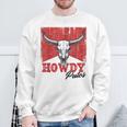 Howdy Putos Cool Retro Western Cowboy Vintage Sayings Sweatshirt Gifts for Old Men