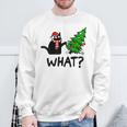 Ugly Sweater Christmas Tree Naughty Black Cat What Santa Hat Sweatshirt Gifts for Old Men Ugly Sweater Christmas Tree Naughty Black Cat What Santa Hat Sweatshirt Gifts for Old Men