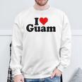 アイラブハートグアムグアマニアンプライド スウェットシャツ 高齢者への贈り物
