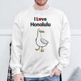 アイ・ラブ・ホノルル スウェットシャツ 高齢者への贈り物