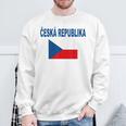 チェコ国旗 チェコ国旗 チェコ国旗 チェコlajka Ceske メンズ レディース スウェットシャツ 高齢者への贈り物