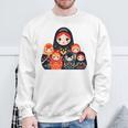 マトリョーシカ ロシア人形 入れ子人形 マトリョーシカ 長袖tシャツ スウェットシャツ 高齢者への贈り物