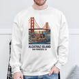 ヴィンテージ アルカトラズ島 サンフランシスコ ゴールデンゲート ベイエリア スウェットシャツ 高齢者への贈り物