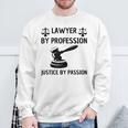 弁護士 法律 格言 法学者 デザイン 弁護士 スウェットシャツ 高齢者への贈り物