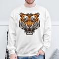 虎の肖像画 虎の恋人 野生動物 森の恋人 スウェットシャツ 高齢者への贈り物