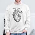 解剖学的に正しい人間の心臓tem Aorta Cardio スウェットシャツ 高齢者への贈り物