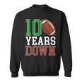 10Th Birthday Football Ten Year Old Football Player Sweatshirt