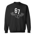 67 Six Seven Hand Gesture Meme Sweatshirt