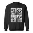 Adorable Hedgehog Sunglasses Animal Photo Forest Animal Sweatshirt