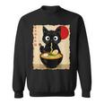 Anime Cat Ramen Japanese Cat Graphic Anime Sweatshirt