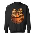Basketball Coquette Bow Cute Basketball Player Sweatshirt
