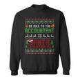 C'est Drôleois Gentil Avec Le Comptable Le Père Noël Regarde Noël Manche Longue Sweater e