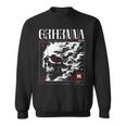 Dark Gothic Black And Red Skull Emo Y2k Grunge Streetwear Sweatshirt