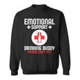 Emotionalupport Drinking Buddy Adultarcastic Humor スウェットシャツ