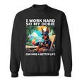 Doberman I Work Hard Doberman Lover Sweatshirt Doberman I Work Hard Doberman Lover Sweatshirt