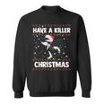 Have A Killer Whale クリスマス サンタ アグリークリスマス シャチ ファニー スウェットシャツ
