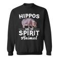 Hippos Are Mypirit アニマルシャツ – Hippos Lover スウェットシャツ