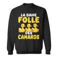 La Dame Folle Des Canards Amoureux Des Animaux Ferme Sweater e