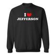 I Love Jefferson 私は愛する Jefferson スウェットシャツ