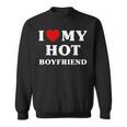 I Love My Hot Boyfriend シャツ マッチング I Heart My Boyfriend スウェットシャツ
