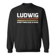Ludwig Everything Else Is Noise クラシック音楽ドラムスティック 長袖tシャツ スウェットシャツ
