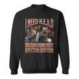 I Need Hugs Hard Skeleton Meme Bootleg Graphic Sweatshirt