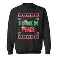 I Come In Peace I'm Peace Matching Ugly Christmas Sweater Sweatshirt I Come In Peace I'm Peace Matching Ugly Christmas Sweater Sweatshirt