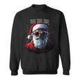 Sarkastischer Cooler Weihnachtsmann Mitonnenbrille Undchnee Weihnachten Sweatshirt
