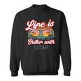 Sitar Players Saying 'Life Is Better With Sitar' Sweatshirt Unisex Sitar Players Saying 'Life Is Better With Sitar' Sweatshirt Unisex