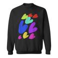 カラフルハート スウェットシャツ