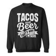 タコス ビール なぜここにいるのか パブ シンコ・デ・マヨ メキシコを飲む スウェットシャツ