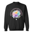 パステルレインボーローズがあらゆる色合いにハートを咲かせます スウェットシャツ