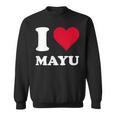 レッドハート I Love Mayu スウェットシャツ