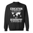 地理教師 地理学者 世界地図 学習史 スウェットシャツ
