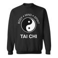 太極拳の心と体の健康のための陰陽師 長袖tシャツ スウェットシャツ