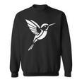 小さなシンプルなミニマリストかわいいハチドリ鳥ハチドリ スウェットシャツ