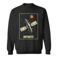 無限宇宙ステーション 衛星 宇宙 ヴィンテージ レトロ コスモス Infinitepacetationtar スウェットシャツ
