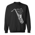 猫とサックス サクソフォン奏者 猫の飼い主 サックス スウェットシャツ