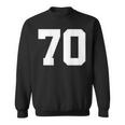 番号70 背面 スポーツチームジャージ番号 スウェットシャツ