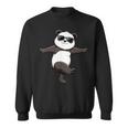 面白いパンダダンシングダンスポーズサングラス スウェットシャツ