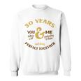 30年 一緒に完成 30周年 おそろい カップル スウェットシャツ