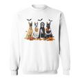 Cute Great Dane Dogs Ghost Witch Mummy Halloween Pumpkins Sweatshirt