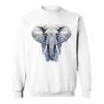 Elephant Artwork Animal Motif Art Animal Elephant Sweatshirt Unisex