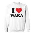 I Heart Waka ファーストネーム I Love パーソナライズ スウェットシャツ