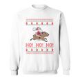 Ho Ho Ho Santa Riding Capybara Ugly Christmas Sweater Sweatshirt